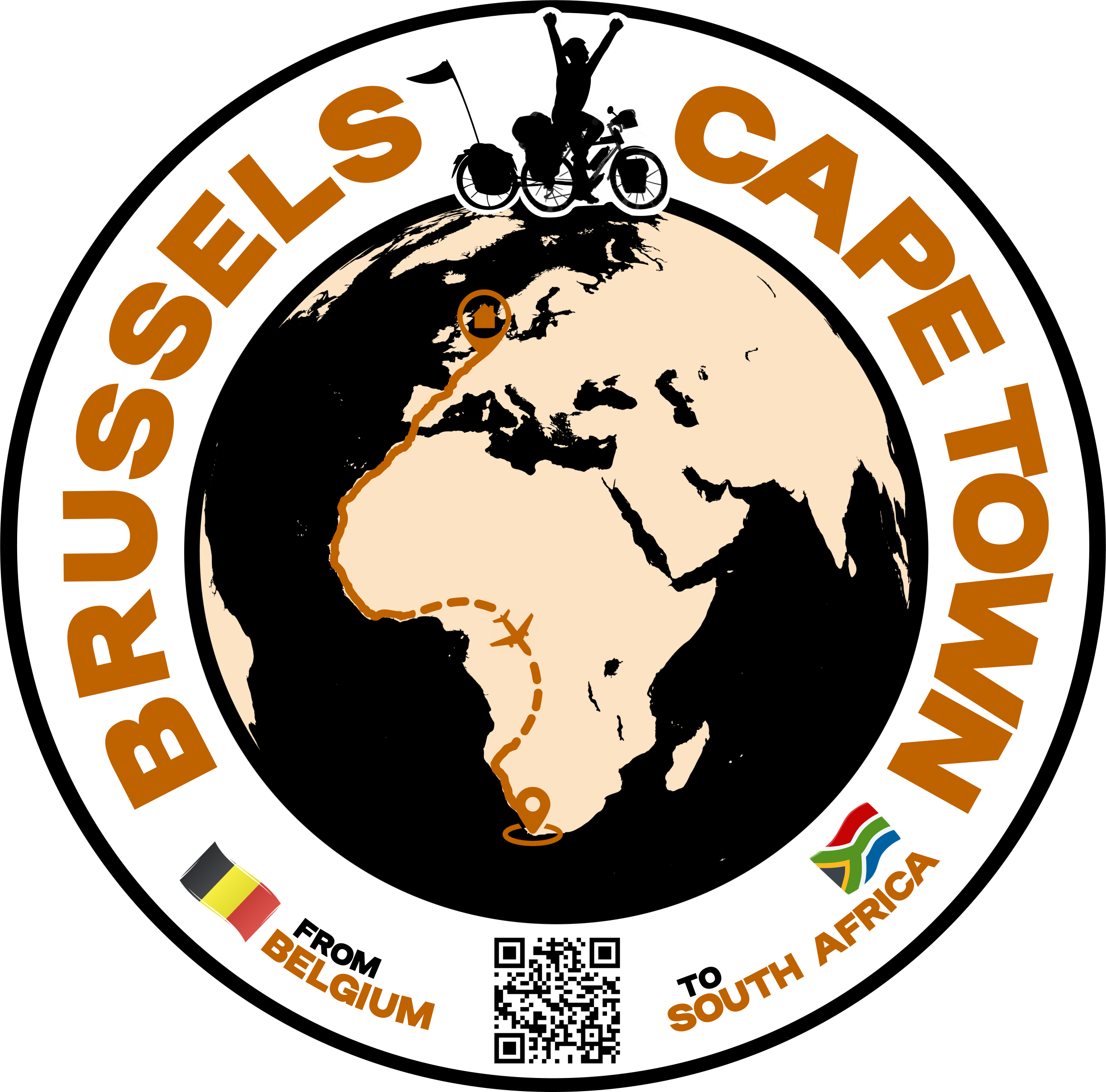 Cyclist on a journey